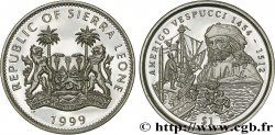 SIERRA LEONE 1 Dollar Proof Amerigo Vespucci 1999 Pobjoy Mint