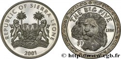 SIERRA LEONE 1 Dollar Proof Lion 2001 Pobjoy Mint
