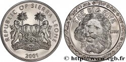 SIERRA LEONA 1 Dollar Proof Lion 2001 Pobjoy Mint