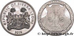 SIERRA LEONE 1 Dollar Proof Rhinocéros 2019 Pobjoy Mint
