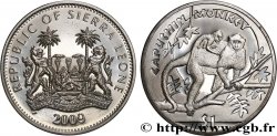 SIERRA LEONA 1 Dollar Proof singes Capucins 2009 Pobjoy Mint
