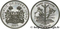SIERRA LEONA 1 Dollar Proof Jeux Olympiques de Vancouver 2010 2009 