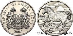 SIERRA LEONE 1 Dollar Proof zèbre 2007 