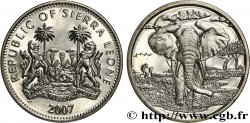 SIERRA LEONE 1 Dollar Proof éléphant 2007 Pobjoy Mint