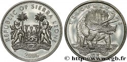 SIERRA LEONA 1 Dollar Proof Tricératops 2006 Pobjoy Mint