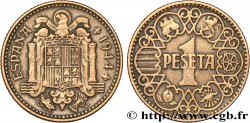 ESPAGNE 1 Peseta 1944  TTB 