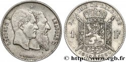BELGIQUE 1 Franc 50e anniversaire de l’indépendance 1880 