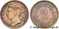 MAURITIUS 2 Cents Victoria 1878  VF 