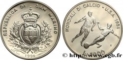 SAN MARINO 1000 Lire Proof Coupe du Monde de Football USA 1994 Rome MS 