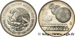 MÉXICO 50 Pesos Proof Coupe du Monde de football 1986 