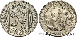 TSCHECHOSLOWAKEI 100 Korun 600e anniversaire de l’Université Karlovy 1948  fST 
