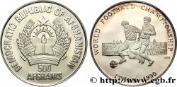 AFGHANISTAN 500 Afghanis Proof Coupe du Monde de football Italie 1990 1989 