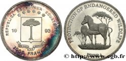GUINEA ECUATORIAL 7000 Francos Proof Zèbres 1993 