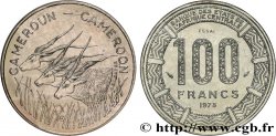 CAMERúN Essai de 100 Francs légende bilingue, type BEAC antilopes 1975 Paris FDC 