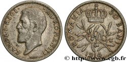 ROMANIA 50 Bani Charles Ier 1914 