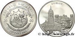 LIBERIA 20 Dollars Proof Monuments de Dublin 2000 