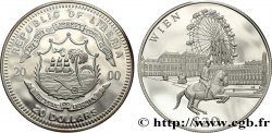 LIBERIA 20 Dollars Proof Monuments de Vienne 2000 