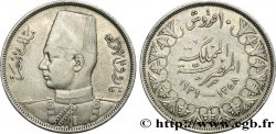 ÉGYPTE 10 Piastres Roi Farouk AH1358 1939  TTB 