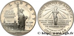 STATI UNITI D AMERICA 1 Dollar Proof Statue de la Liberté, Ellis Island 1986 San Francisco - S