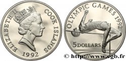 COOK ISLANDS 5 Dollars Proof Jeux Olympiques de Barcelone 1992 1992 