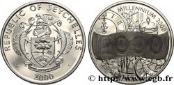 SEYCHELLES 25 Rupees Proof millénaire 2000 Pobjoy Mint FDC 