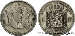 BÉLGICA 1 Franc 50e anniversaire de l’indépendance 1880 