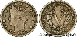 UNITED STATES OF AMERICA 5 Cents Liberty Nickel 1910 Philadelphie