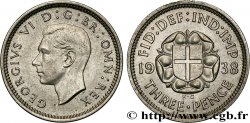 ROYAUME-UNI 3 Pence Georges VI 1938 