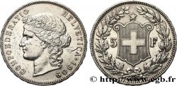 SUISSE 5 Francs Helvetia 1909 Berne