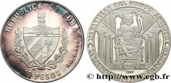 CUBA 10 Pesos Proof Merveilles du monde Antique - Statue de Jupiter 1997 La Havane SPL 