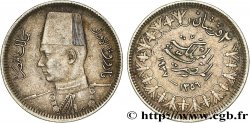 ÉGYPTE 2 Piastres Roi Farouk an AH1356 1937 