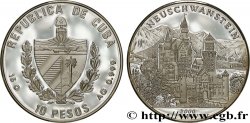 CUBA 10 Pesos Proof Château de Neuschwanstein 2000 