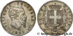 ITALY 5 Lire Victor Emmanuel II 1865 Naples