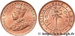CEYLAN 1/2 Cent Georges V 1926  SPL 