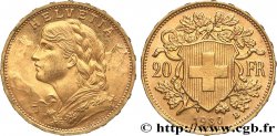 ORO, PALADIO Y PLATINO INVERSIÓN 20 Francs &nbsp;Vreneli&nbsp; 1930 Berne