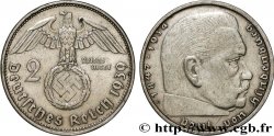 ALEMANIA 2 Reichsmark Maréchal Paul von Hindenburg 1939 Munich 