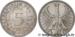DEUTSCHLAND 5 Mark aigle 1951 Stuttgart