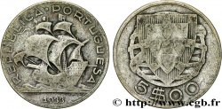PORTUGAL 5 Escudos emblème 1933 