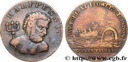 BRITISH TOKENS OR JETTONS 1/2 Penny Londres (Middlesex) Pêcheries de Baleines Fowler 1794 