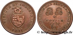 GETTONI BRITANICI 1 Penny Bristol (Somerset) Bristol Brass and Copper Company 1811 