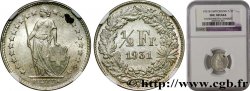 SWITZERLAND 1/2 Franc Helvetia 1931 Berne