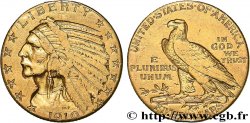 OR D INVESTISSEMENT 5 Dollars  Indian Head  1910 Philadelphie