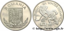 ROMANIA Piéfort 100 Lei Proof Jeux Olympiques d’hiver de Nagano - Hockey sur glace 1998 