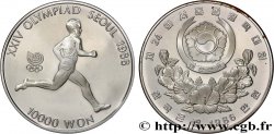 COREA DEL SUR 10000 Won Proof XXIV olympiade Séoul 1988 marathon 1986 