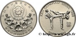CORÉE DU SUD 5000 Won XXIV olympiade Séoul 1988 Tae Kwon Do 1987 