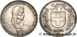 SVIZZERA  5 Francs berger 1925 Berne