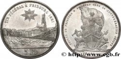 SWITZERLAND 5 Francs, monnaie de Tir, Fribourg 1881 