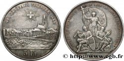SCHWEIZ 5 Francs, monnaie de Tir, Fribourg 1881 