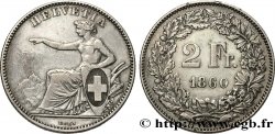 SWITZERLAND 2 Francs Helvetia 1860 Berne