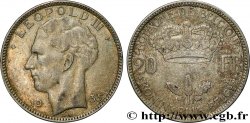 BELGIQUE 20 Francs Léopold III 1935  TB+ 